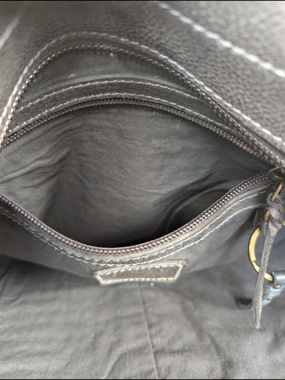Woven Leather Tote Bag - Black Braided Design - Picture 16 of 16